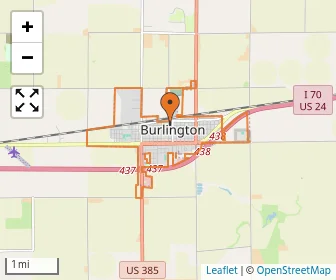 Area schools map