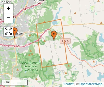 Area schools map
