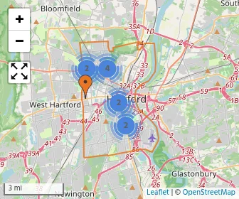 Area schools map