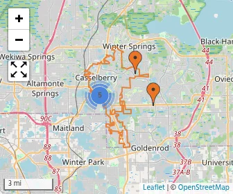 Area schools map