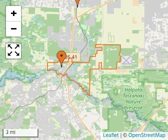 Area schools map