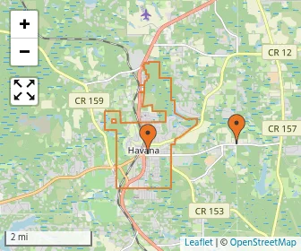 Area schools map