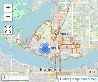 Area schools map