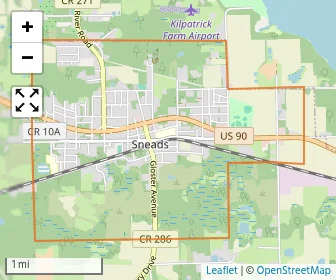 Area schools map