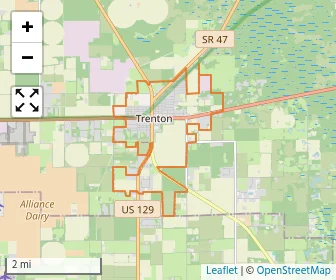 Area schools map