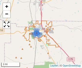 Area schools map
