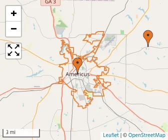 Area schools map