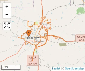 Area schools map