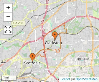 Area schools map