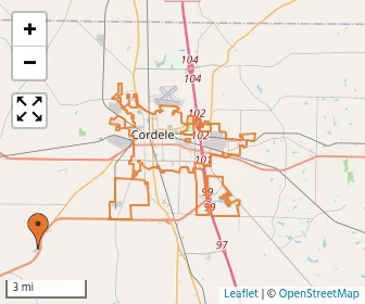 Area schools map