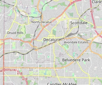 Area schools map