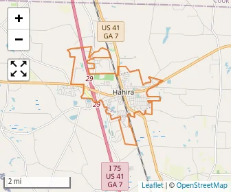 Area schools map