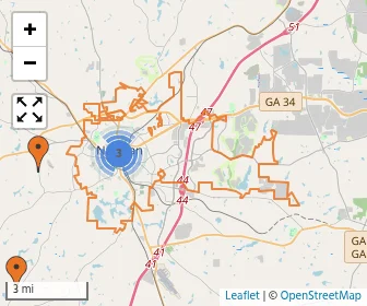 Area schools map