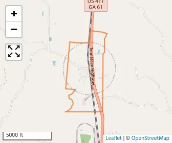 Area schools map