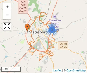 Area schools map