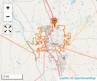 Area schools map