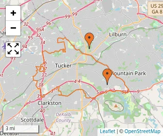 Area schools map
