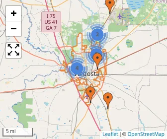 Area schools map