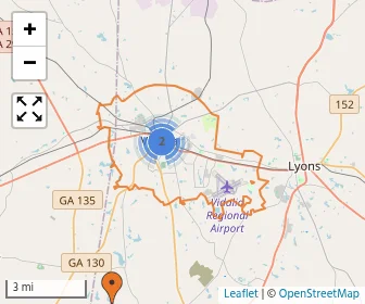 Area schools map