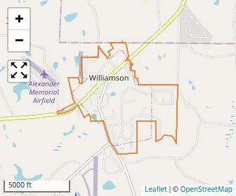 Area schools map