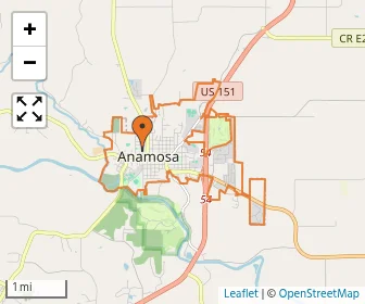 Area schools map