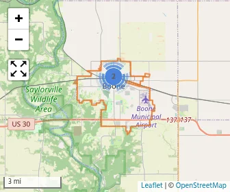 Area schools map