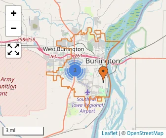 Area schools map