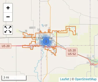 Area schools map