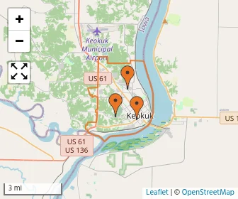 Area schools map