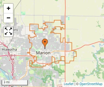 Area schools map