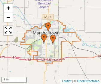 Area schools map