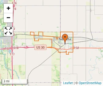 Area schools map
