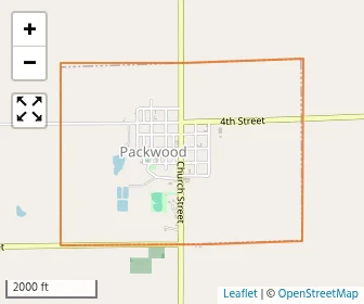 Area schools map