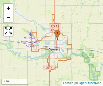 Area schools map