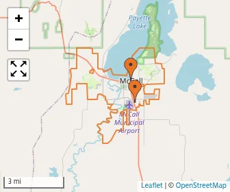 Area schools map