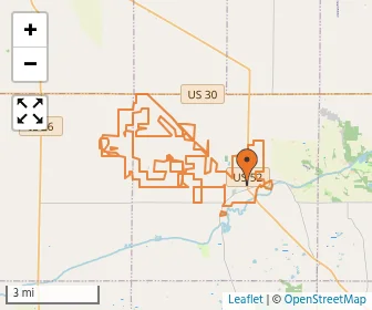 Area schools map