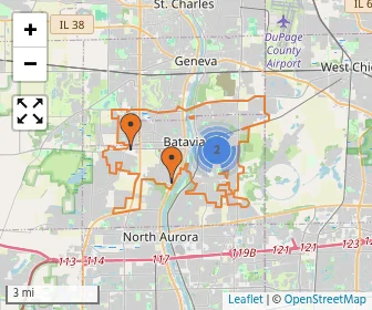Area schools map