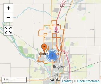Area schools map