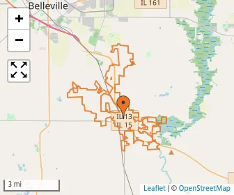 Area schools map