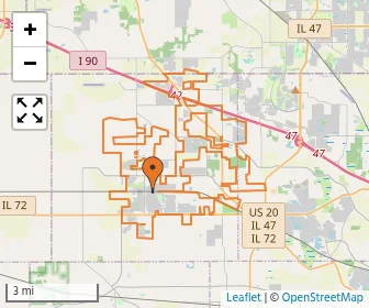 Area schools map