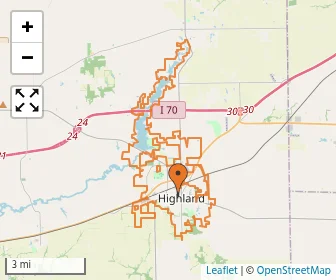 Area schools map