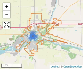 Area schools map