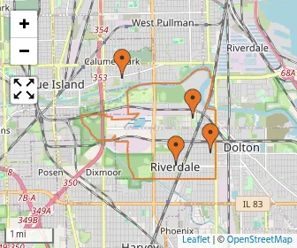 Area schools map