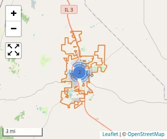 Area schools map
