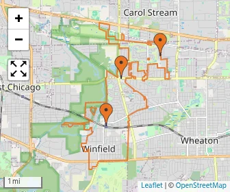 Area schools map