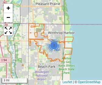 Area schools map
