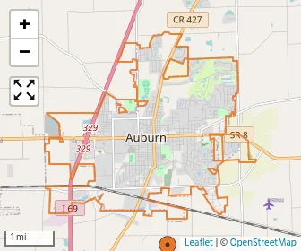 Area schools map