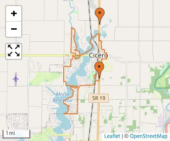 Area schools map