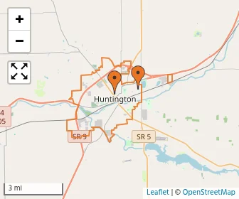 Area schools map