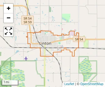 Area schools map